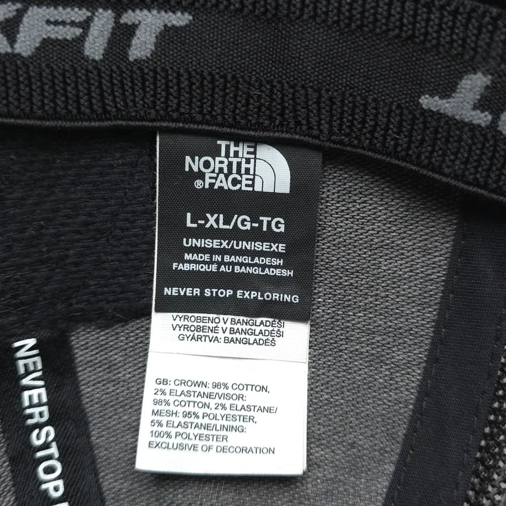 The North Face Hat Cap Mens Fitted L XL Orange Black Outdoor Lifestyle Hike Camp